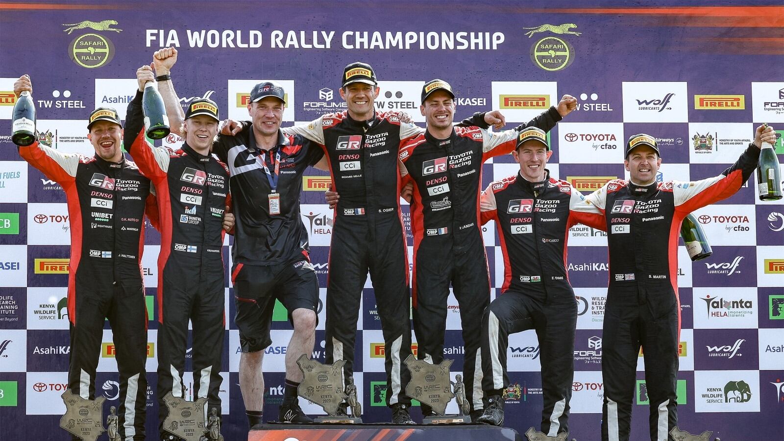 Así lució el podio en Kenia I Cortesía