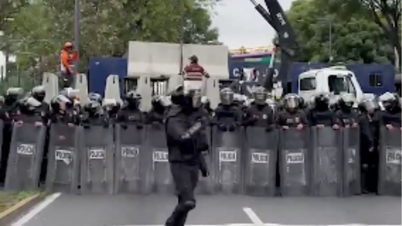 Cierran la circulación en calzada de Tlalpan