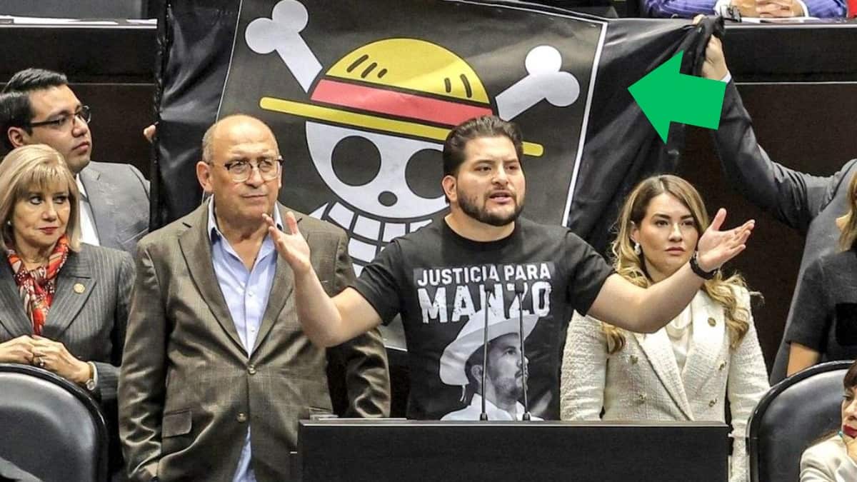 ¿Bancada del PRI en el Senado llevó una bandera de Generación Z México? Esto se sabe