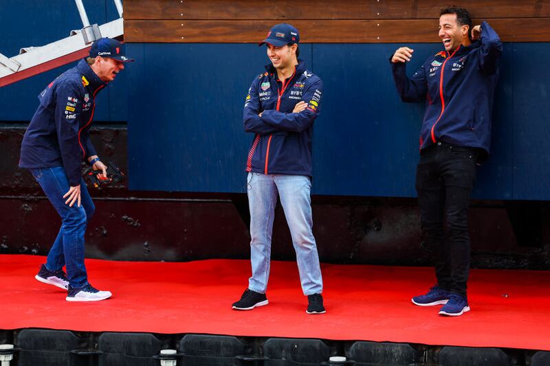 Sergio Pérez - Daniel Ricciardo - Max Verstappen