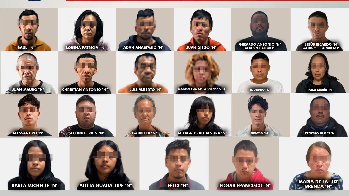 La fiscalía desmanteló una red que operaba en Guanajuato.