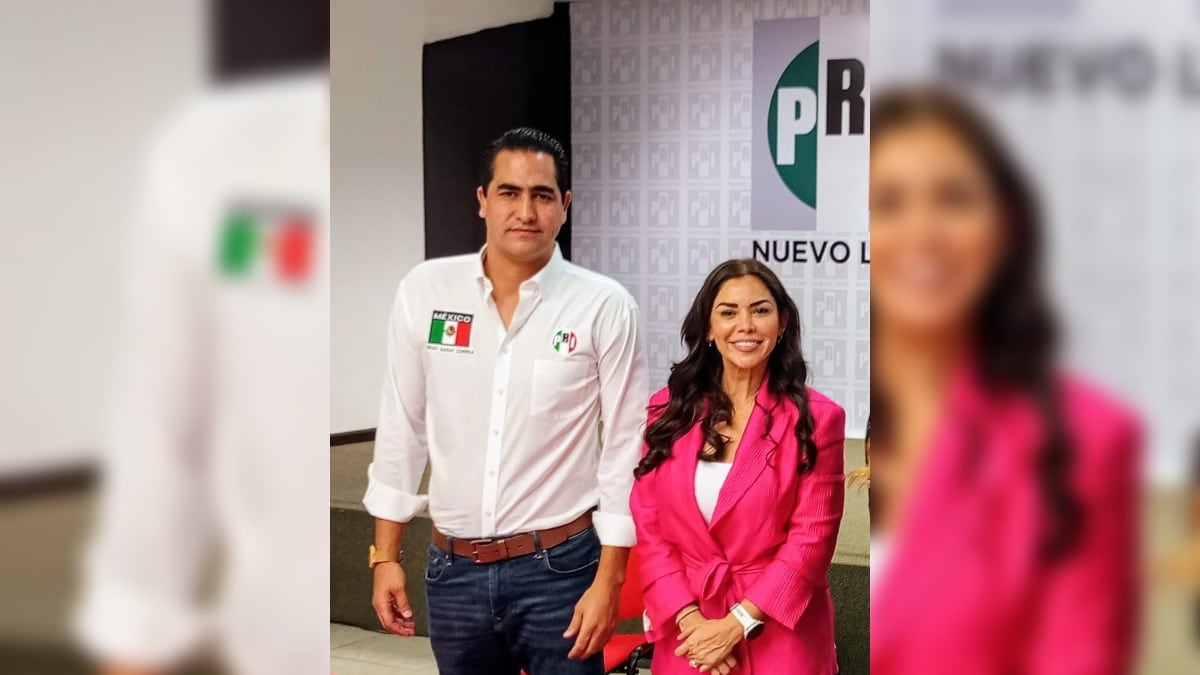 Diego Garay Correa, presidente estatal del PRI y Karina Barrón anunciaron las acciones a seguir.