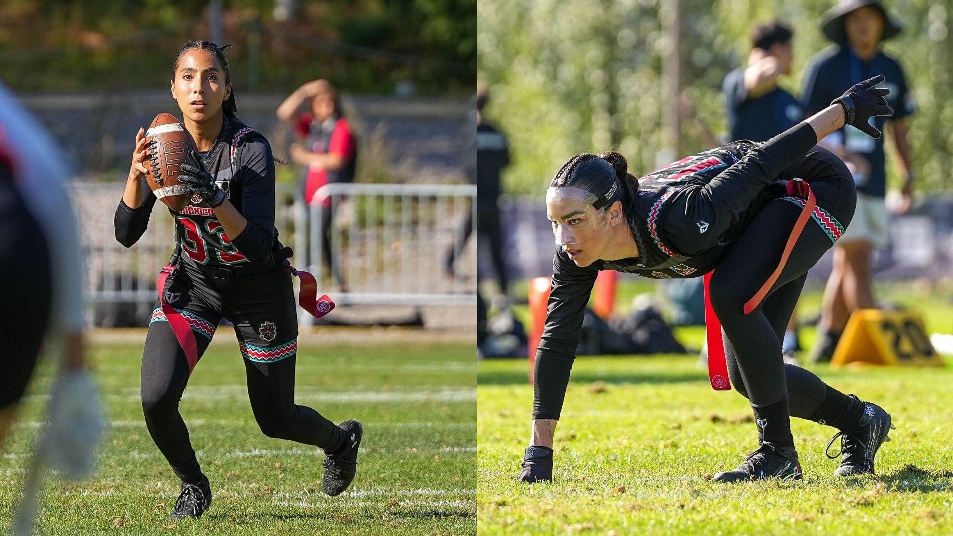 La Selección Mexicana Femenil de Flag Football no logró refrendar su reinado en la disciplina. Imagen: @COM_Mexico.