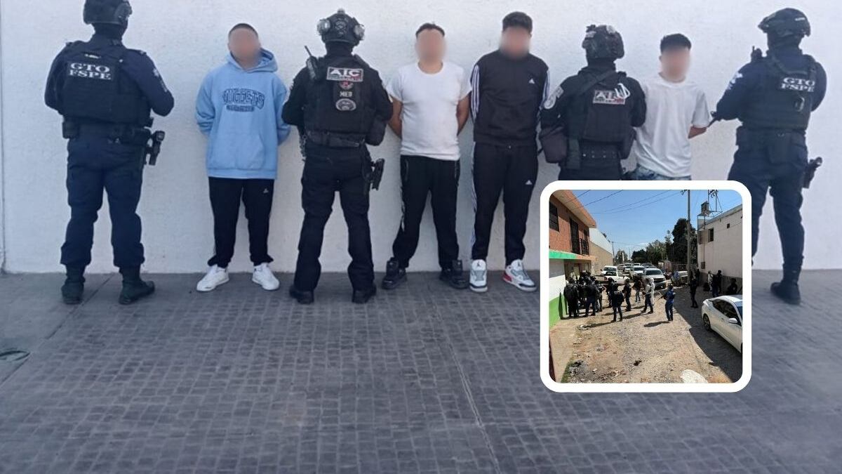 Grupo criminal detenido en la colonia León I.