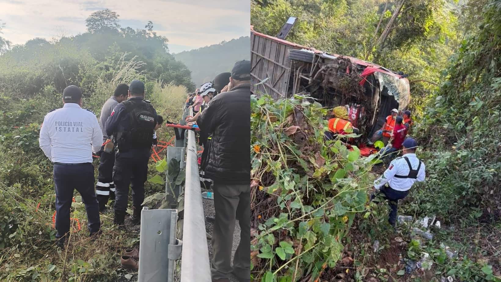 Accidente en Oaxaca dejó varios muertos y heridos.