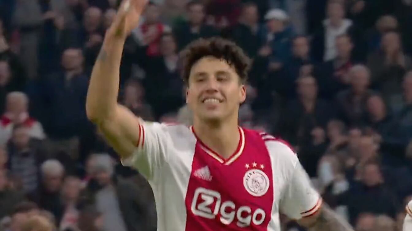 Sánchez suma su tercer gol con el Ajax I Captura de pantalla (ESPN)