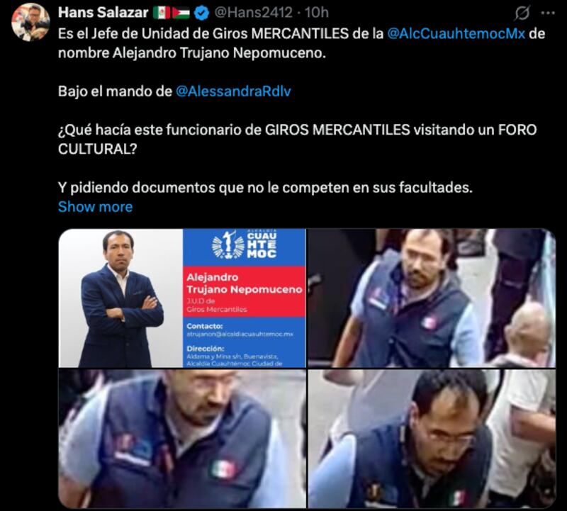 ¿Qué funcionario público provocó todo lo sucedido en el Foro Alicia  ?