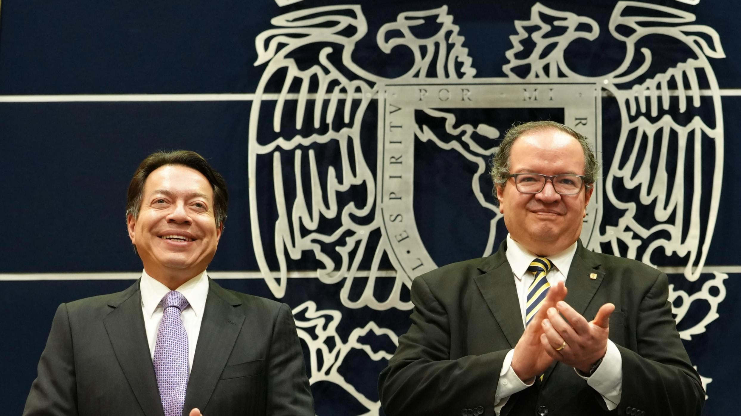 Mario Delgado reafirma en la UNAM compromiso con la cultura de paz a través de la educación