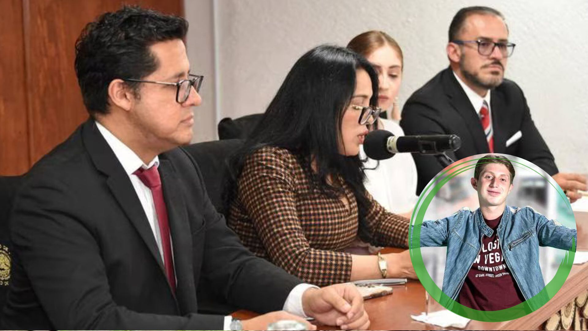 La diputada Silvia Sánchez Barrios, los abogados de Lex Pro Humanitas y Bertha Ocaña presentaron la iniciativa de la llamada "Ley Ocaña" en la CDMX.