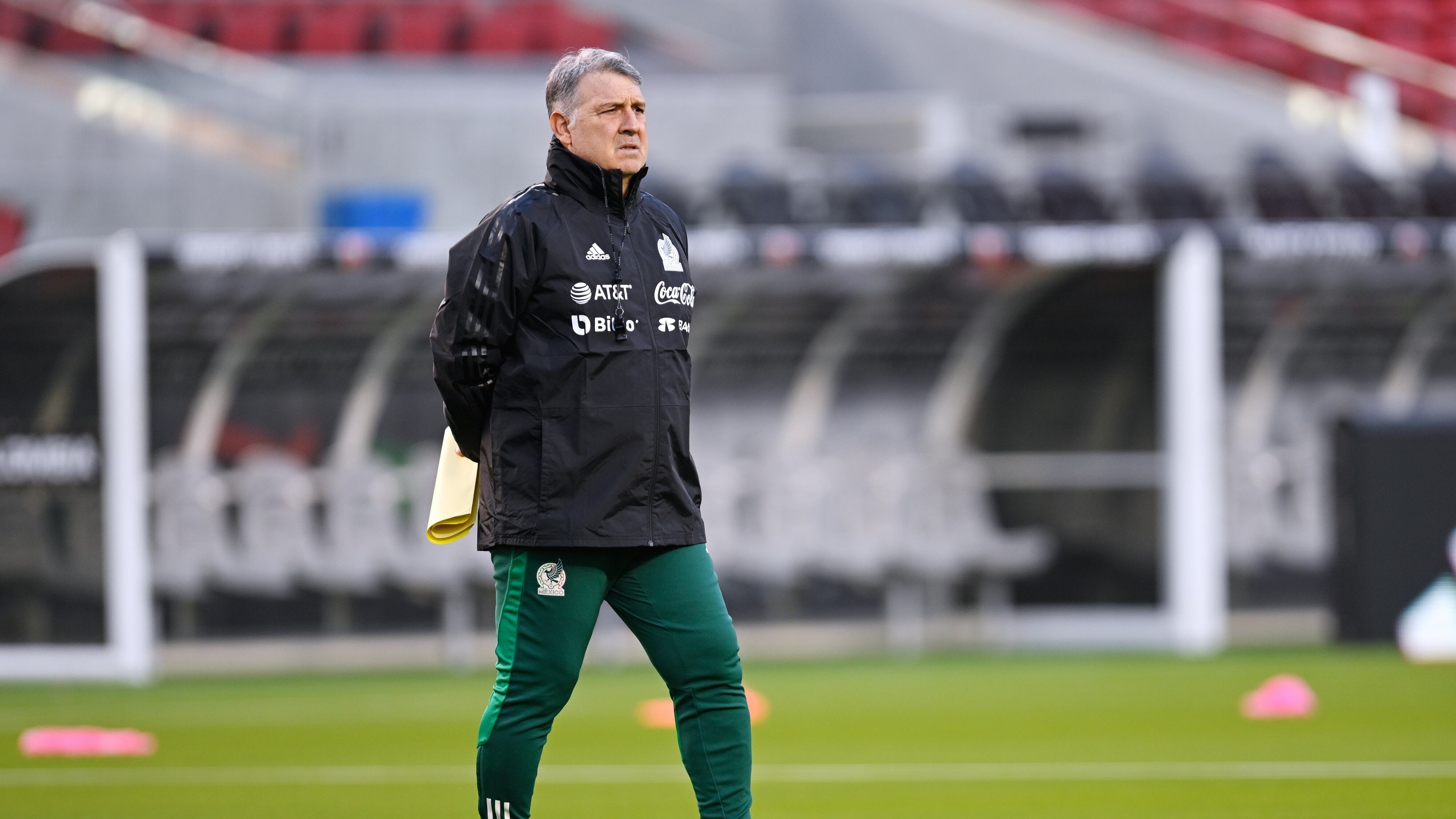 Gerardo Martino durante un entrenamiento de la Seleccion Mexicana