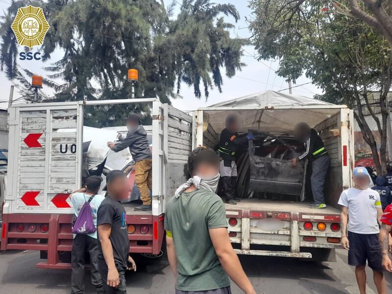231 detenidos por robo y venta de autopartes en la CDMX