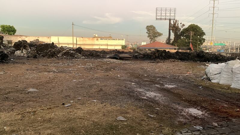 El fuego devastó el 90% del terreno y los materiales que había dentro de él.