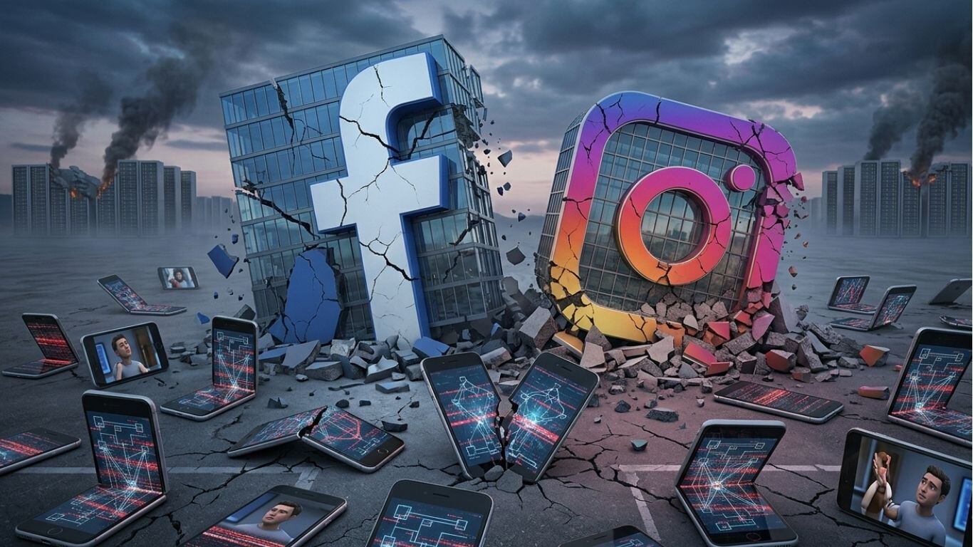 Se caen Facebook e Instagram; usuarios reportan fallas en apps y servidores
