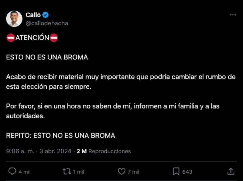 “ESTO NO ES UNA BROMA”: se burlan de Callo de Hacha en redes sociales tras difundir video del hijo de Xóchitl Gálvez