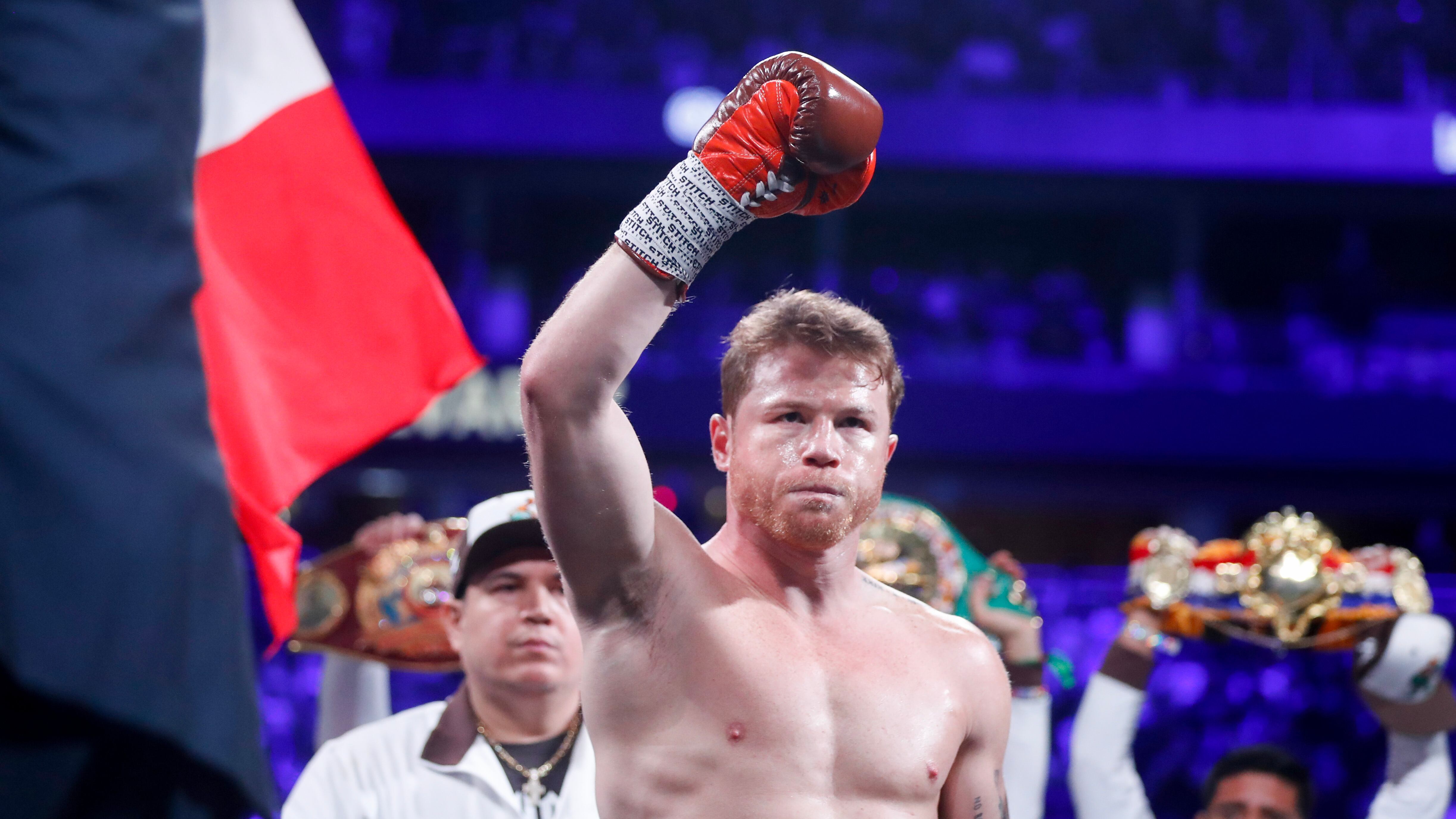 'Canelo' Álvarez en su pelea frente Edgar Berlanga.