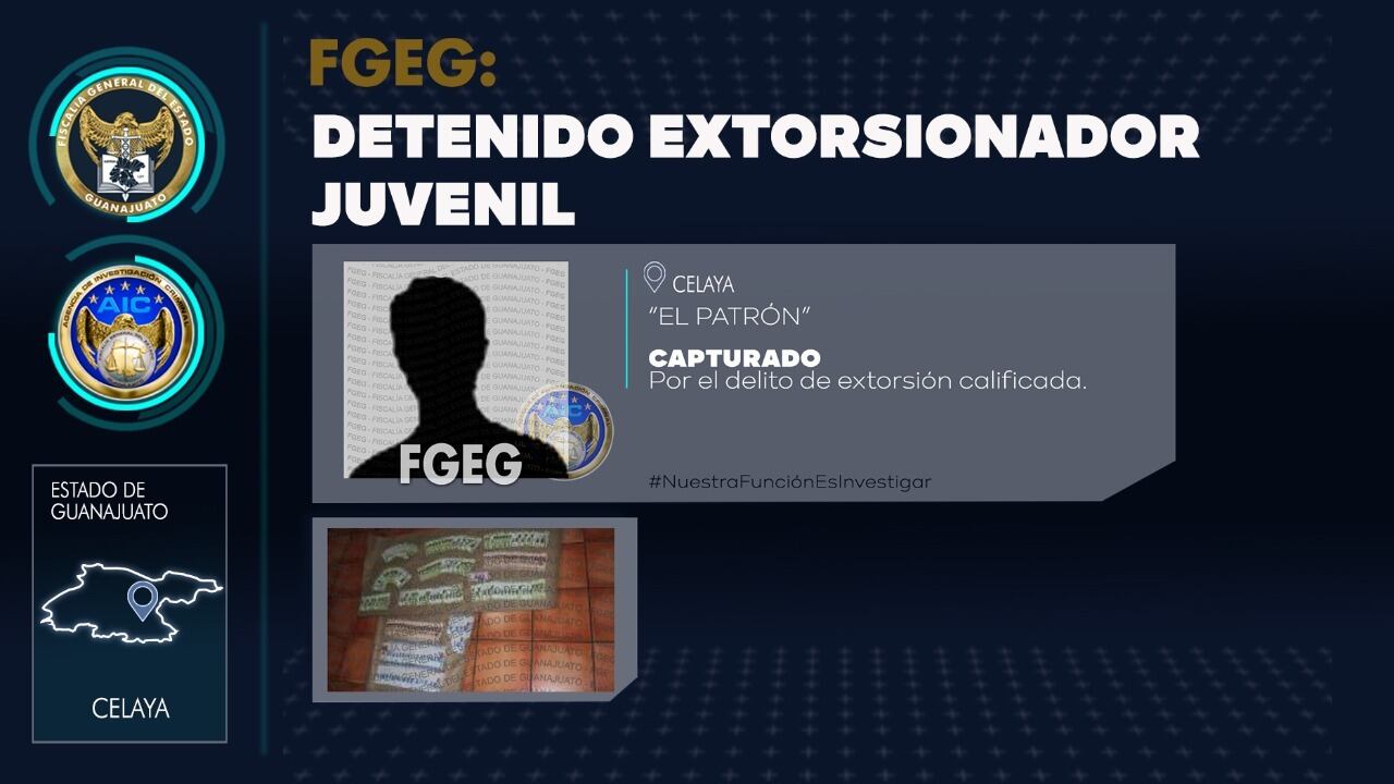 Hijo de regidora de Celaya es detenido por extorsionar a comerciantes.