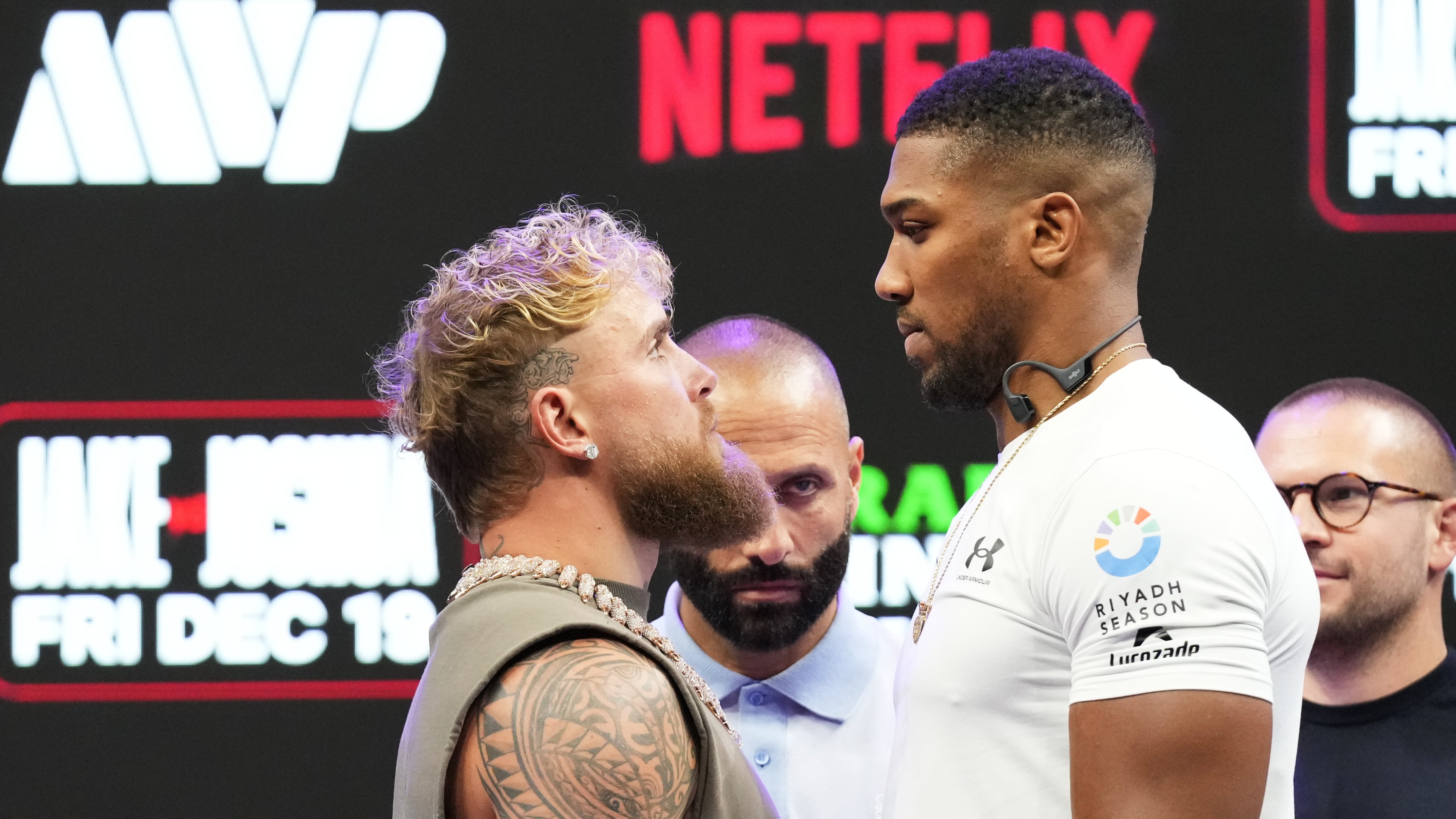 Jake Paul y Anthony Joshua