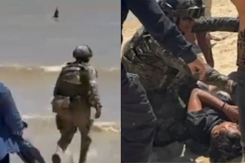 Video: Marina rescata a persona que se ahogaba en playa de San Felipe durante Semana Santa