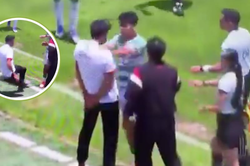 Escándalo en la Final Sub-19: jugador de Santos agrede a Luis Michel | Video