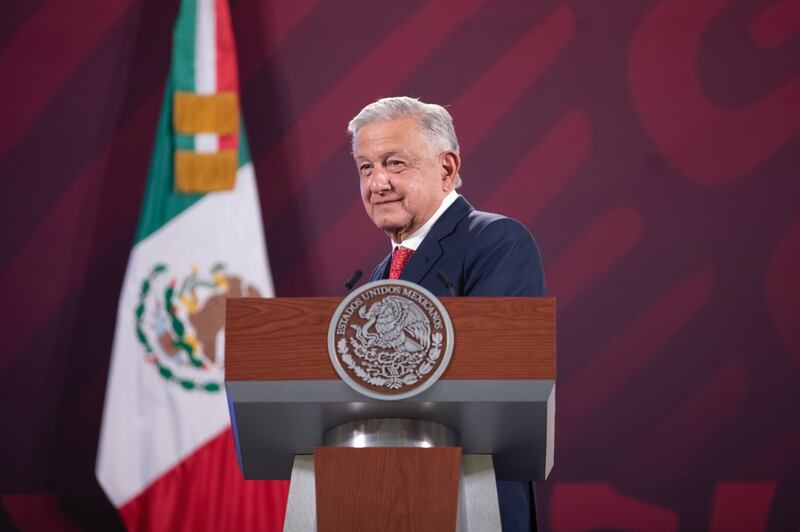 Presidente Andrés Manuel López Obrador (AMLO) durante la conferencia matutina (Presidencia de la República)