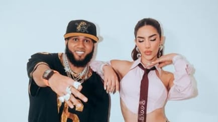 Kim Loaiza y El Alfa / Foto: Instagram @kimberly.loaiza