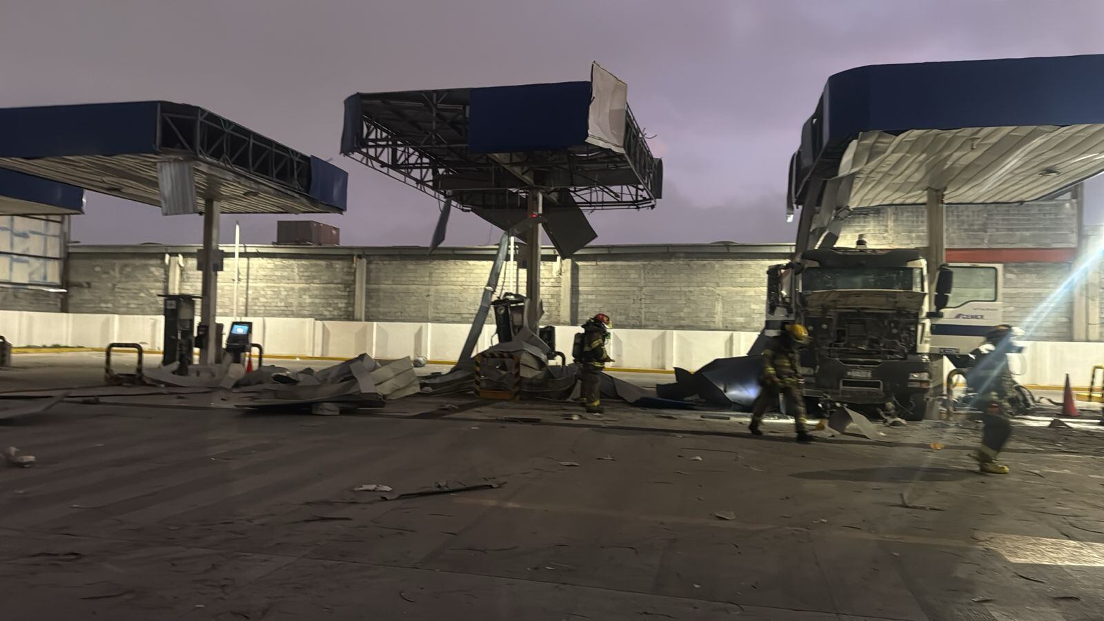 La explosión ocurrió durante la madrugada del martes.