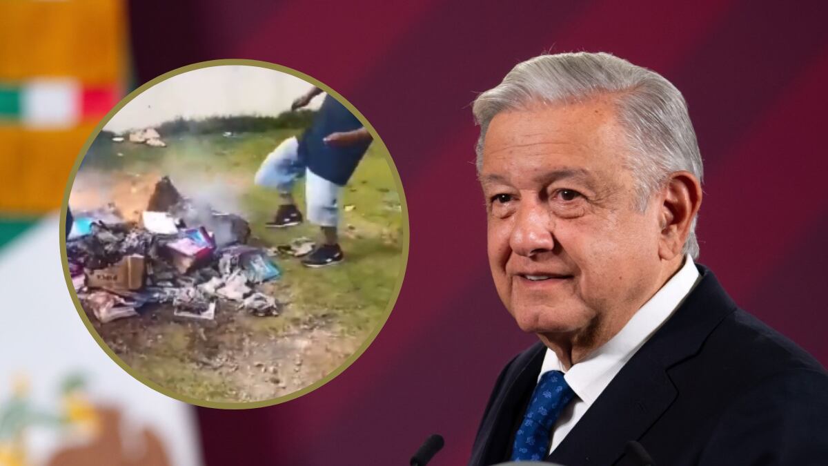 El presidente respondió a la quema de libros de texto gratuitos en Chiapas.