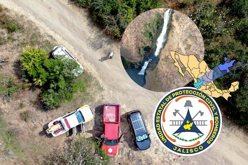 Rescatan a 12 excursionistas atrapados en cascada de Tapalpa; reportan un hombre lesionado