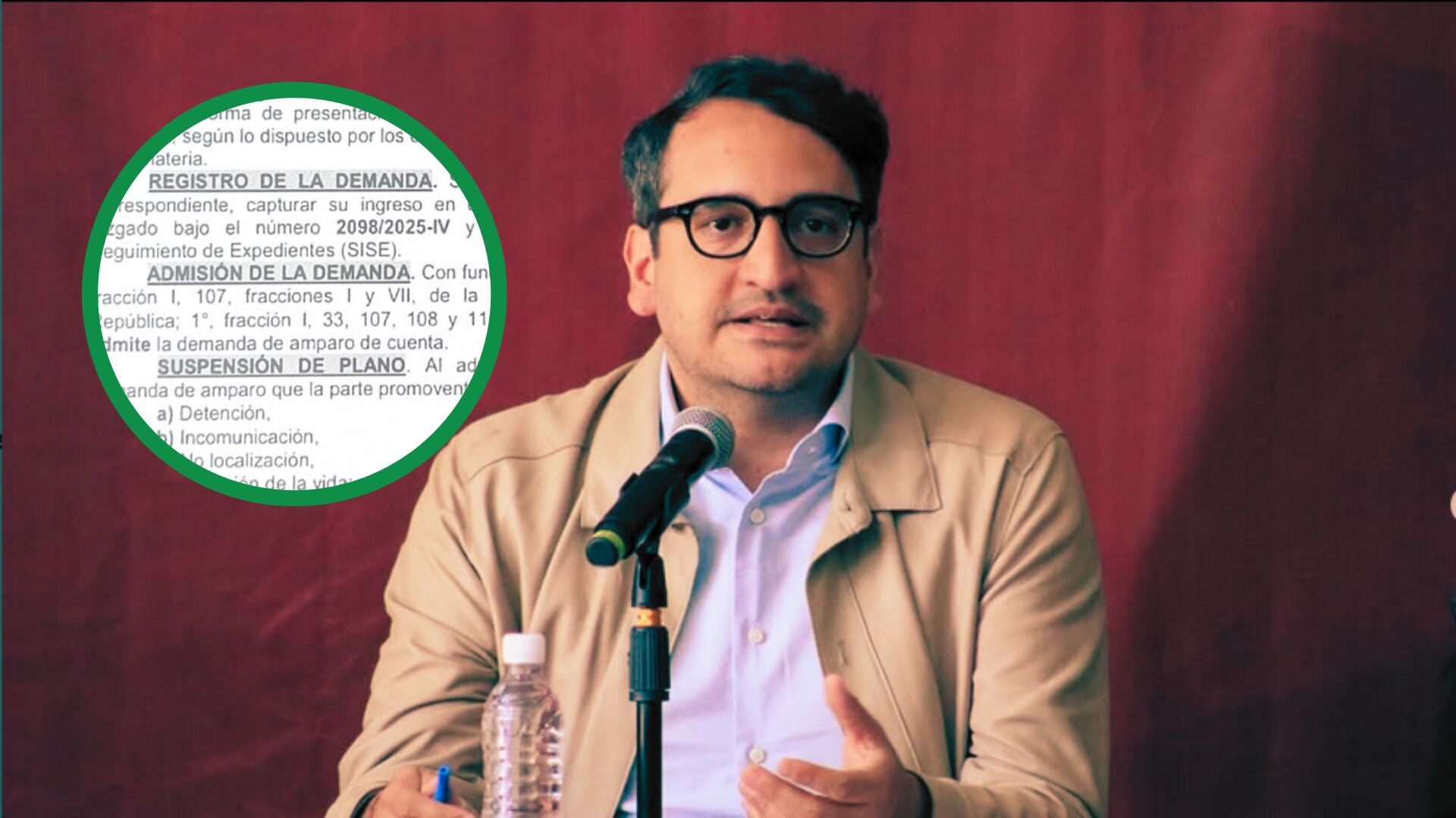 López Beltrán sostuvo que ni él ni su hermano Gonzalo promovieron amparo alguno y que desconocen a los tramitantes