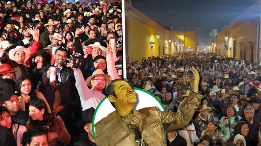 Miles de personas abarrotan el centro histórico y el panteón municipal en la noche de clausura del festival dedicado al “Rey” de la canción mexicana