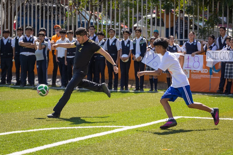 Samuel García cascarita de futbol