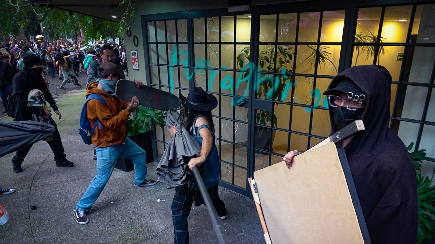 Protesta contra la gentrificación.