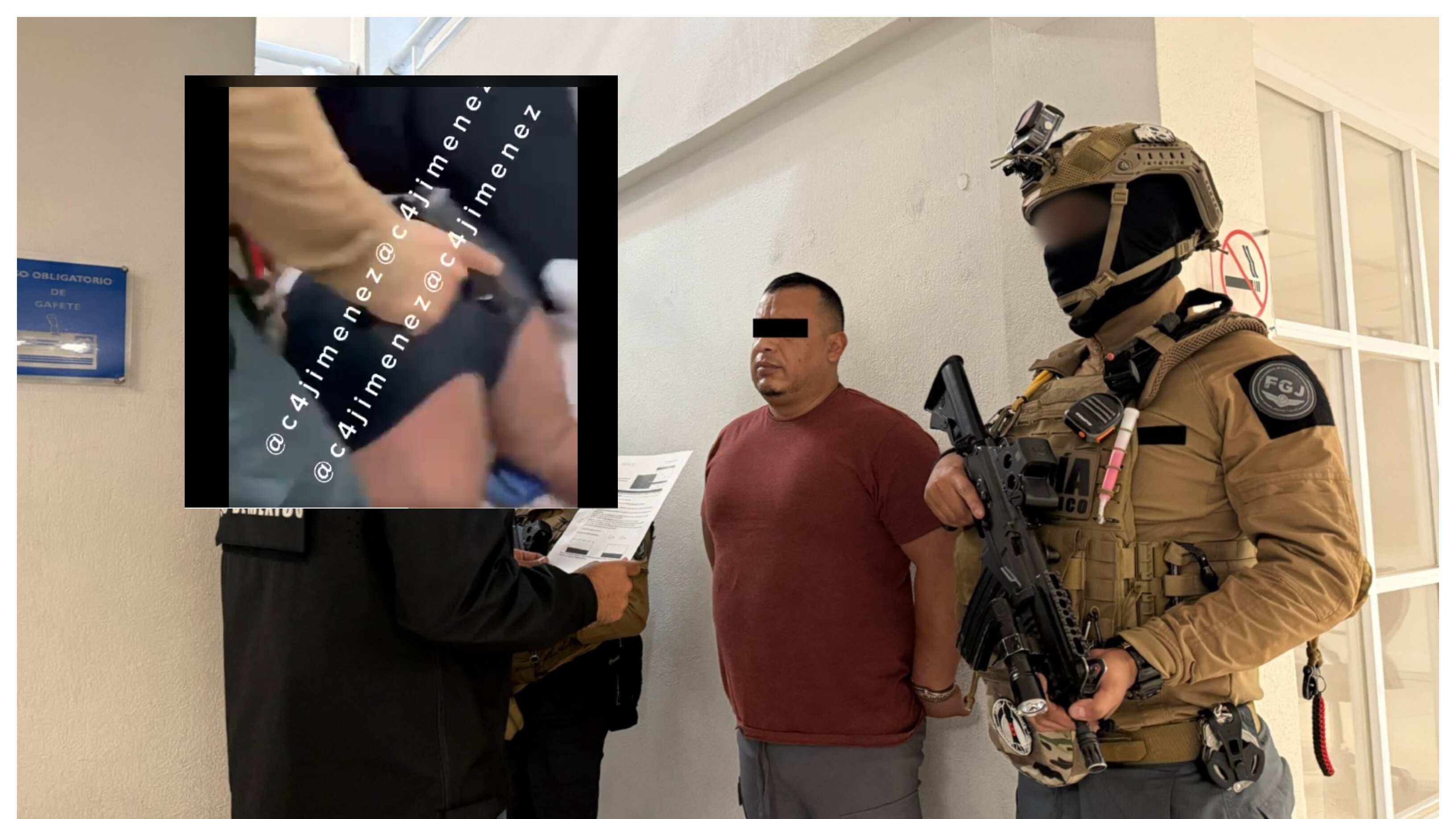 Líder criminal detenido en calzones