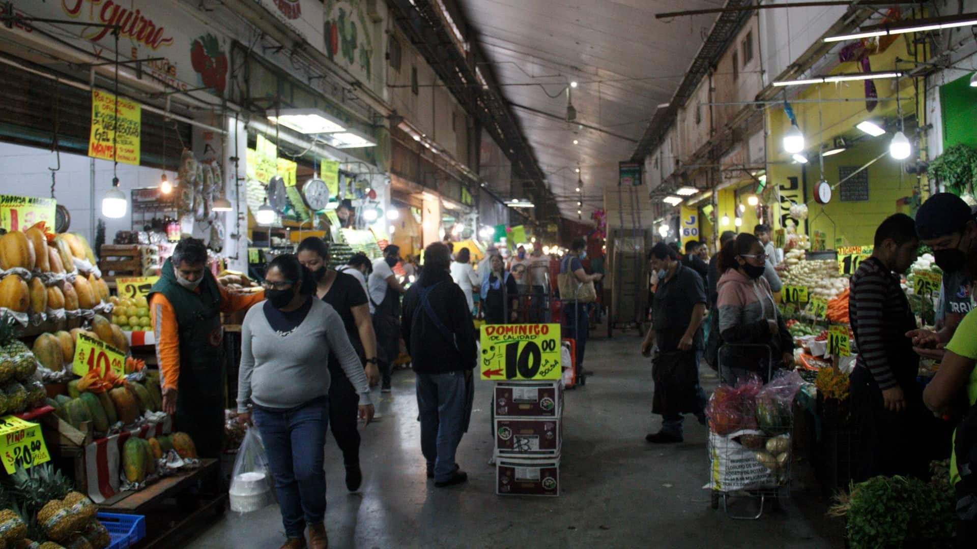 Central de Abasto en la CDMX.