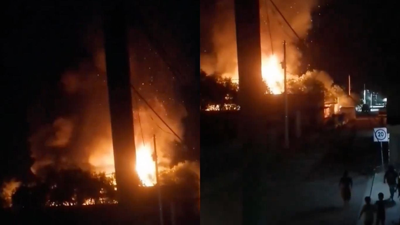 Explosión de polvorín en Puebla