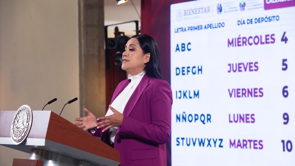 Calendario de pagos de la pensión del Bienestar