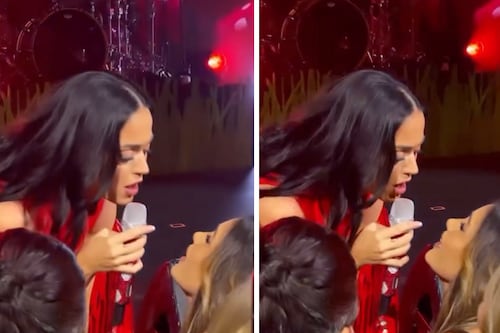 Actriz de Televisa besó a Katy Perry durante el show privado de la cantante