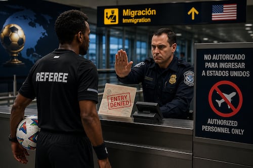 ¡Nadie se salva! EE.UU. niega ingreso a árbitro histórico de la FIFA para el Mundial