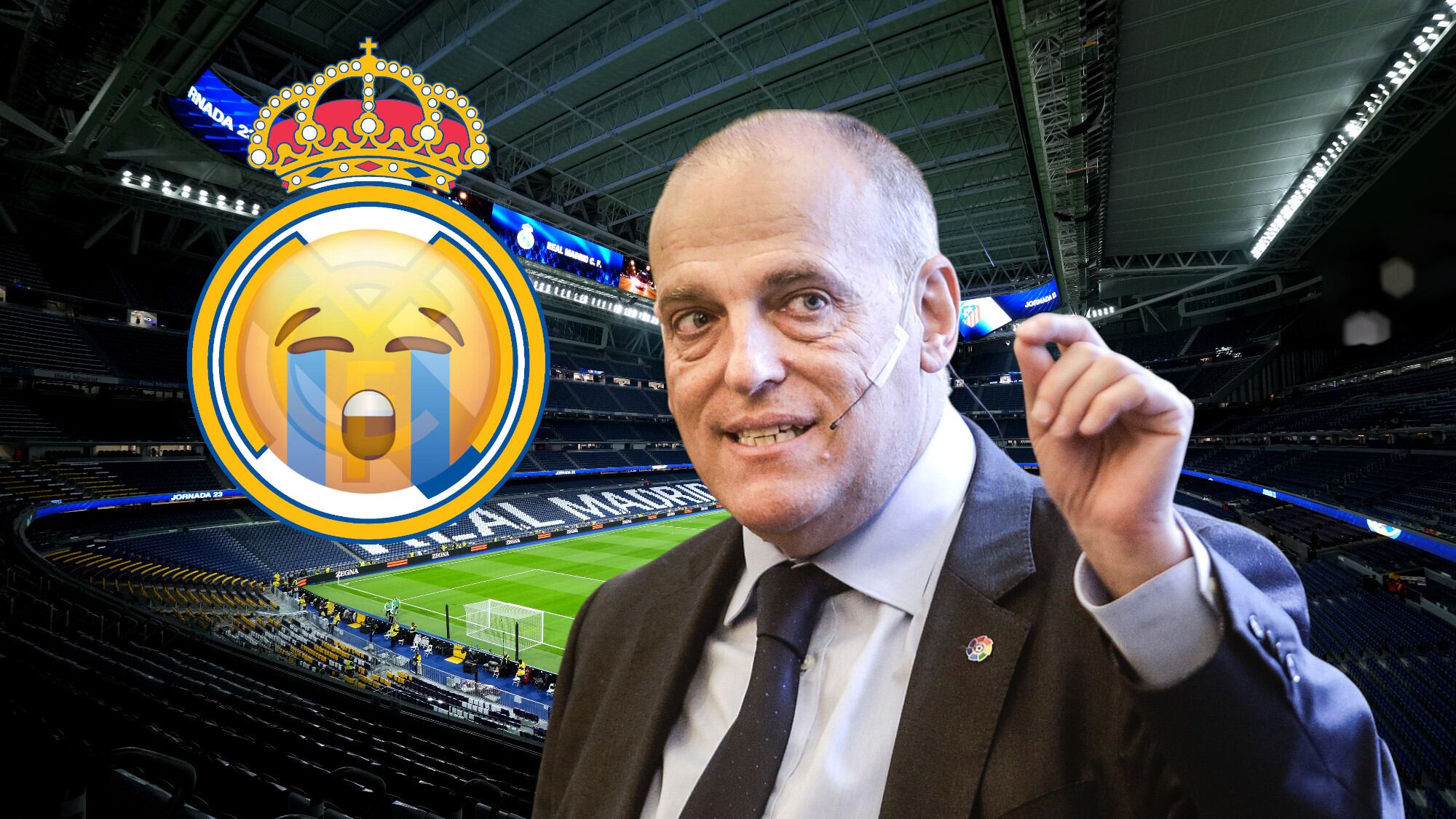 Javier Tebas explota contra el cuadro merengue