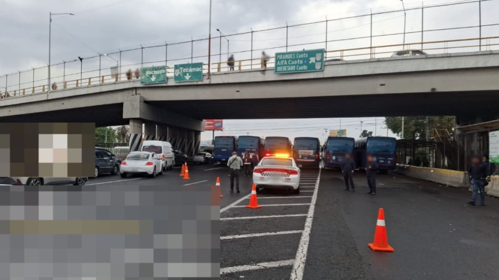 Los bloqueos se concentran en El Vigilante y la zona de 30-30, donde solo se mantiene abierto un carril.