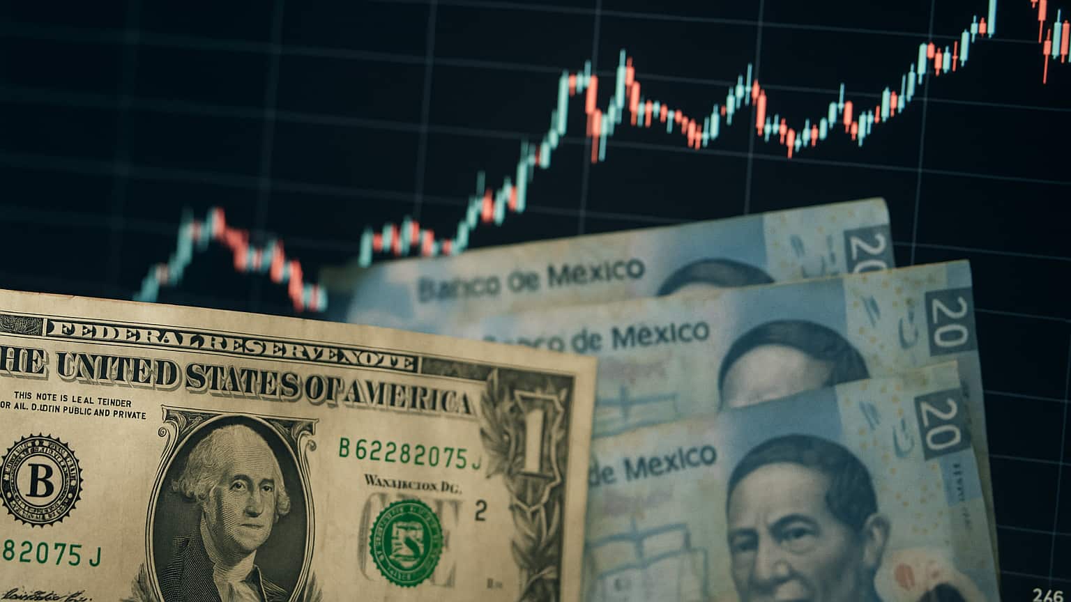 El mercado cambiario se mantiene en calma, pero con cautela ante los próximos movimientos de Banxico y la Reserva Federal.