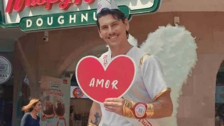 Cupido, Krispy Kreme, San Valentín