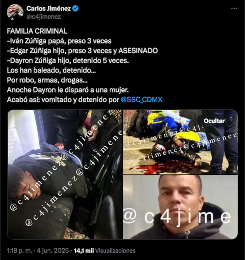 Su hermano, Edgar “N”, también pasó por prisión en tres ocasiones
