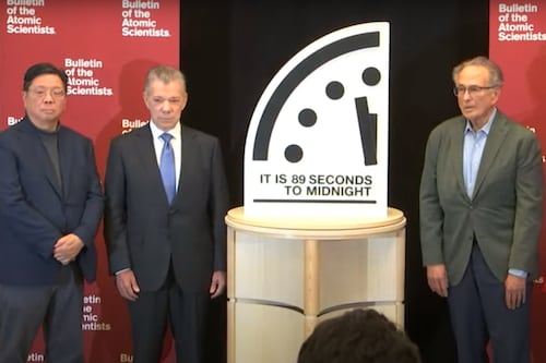 Reloj del Fin del Mundo se ajusta este 28 de enero a 89 segundos para la ‘destrucción de la humanidad’