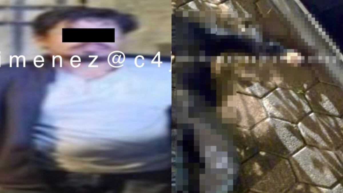 El sujeto fue atacado con un cuchillo. (Vía @C4jimenez)