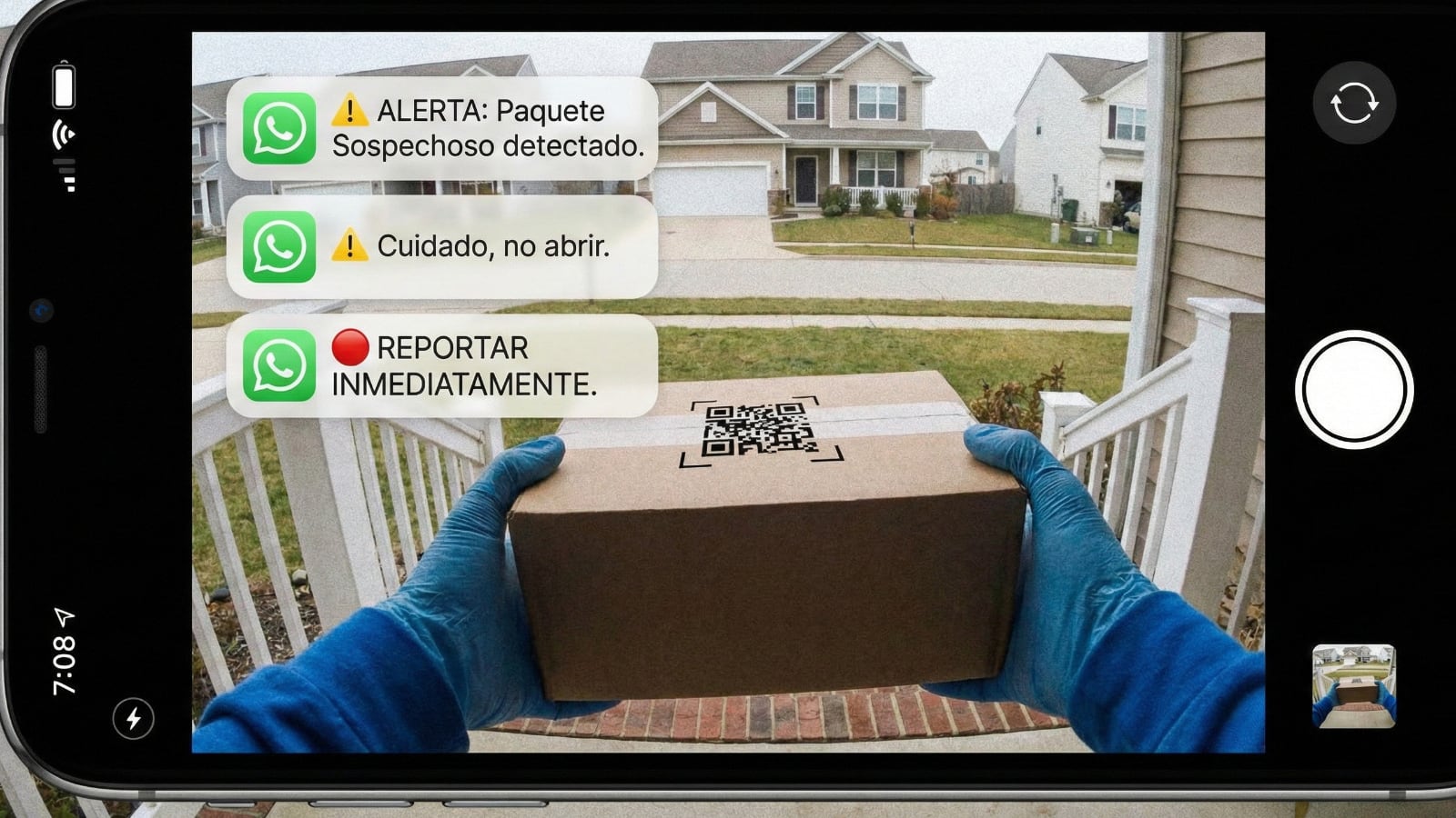 Crece un fraude navideño que deja paquetes falsos con códigos QR para robar datos y acceder a cuentas bancarias.