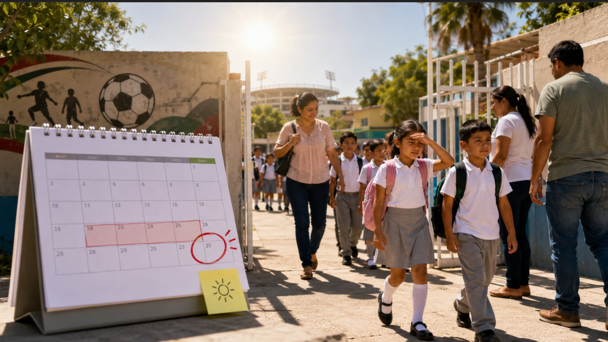 Ciclo escolar concluye por calor