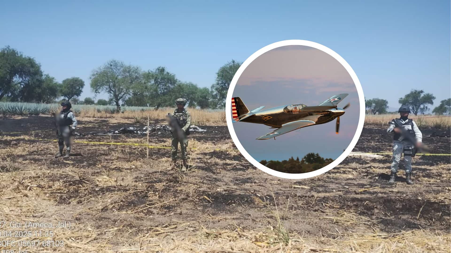 avioneta militar en Jalisco