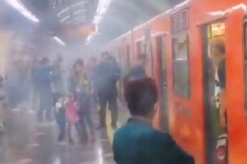 Incendio en la estación Constituyentes de la Línea 7 del Metro causa pánico