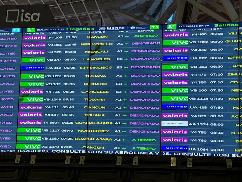 Reporte de vuelos en AICM